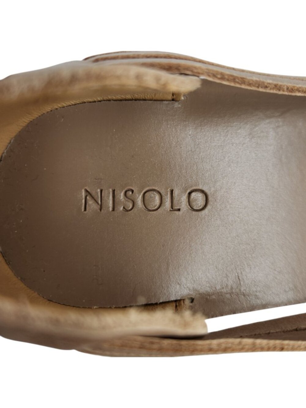 Nisolo Huarache Sandals Women’s Sz 7 Tan Genuine Leather Handmade Boho Tan NWOB - Picture 7 of 8